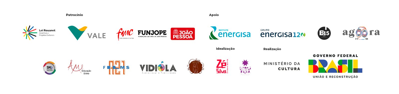 Bloco de Marcas Apoio + Realização + valenovologo + funjop + Energisa