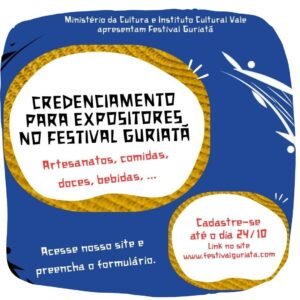 Credenciamento Expositores no Festival Guriatã