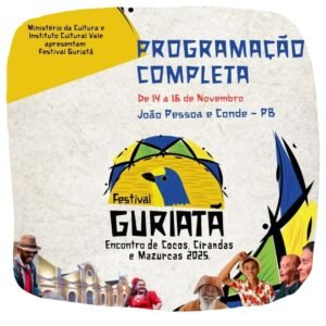 Programação completa Festival Guriatã 2025